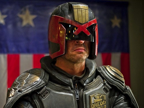 Karl urban as Judge Dredd