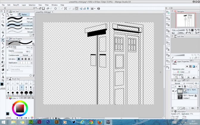 Manga Studio 5 EX  - Doctor Who Tardis