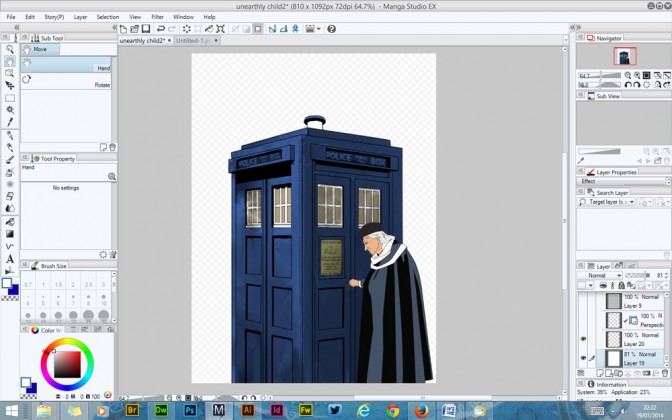 Manga Studio 5 EX - Doctor Who Tardis