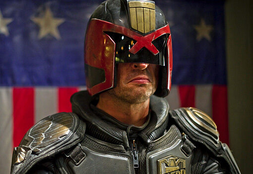 Karl urban as Judge Dredd