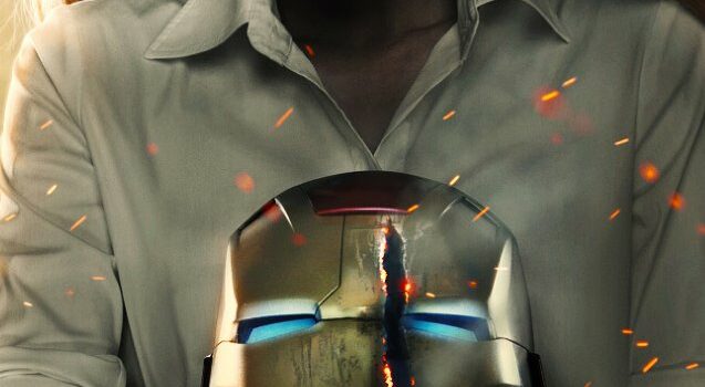New Iron Man 3 Poster: Pepper Potts Cradles Stark’s Battered Helmet